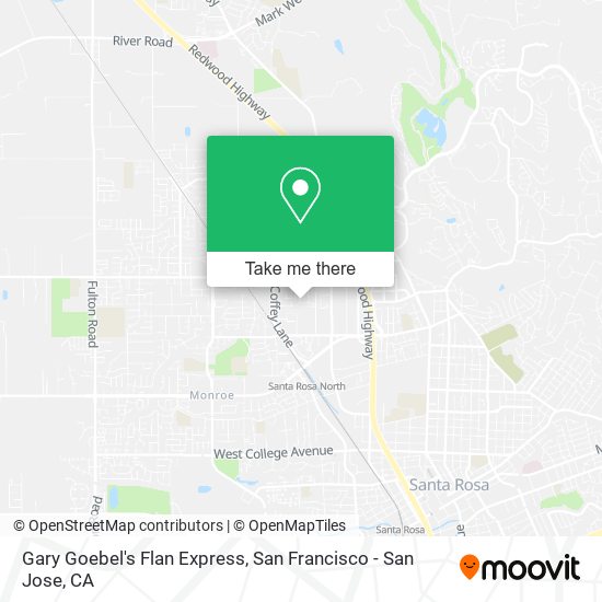 Mapa de Gary Goebel's Flan Express