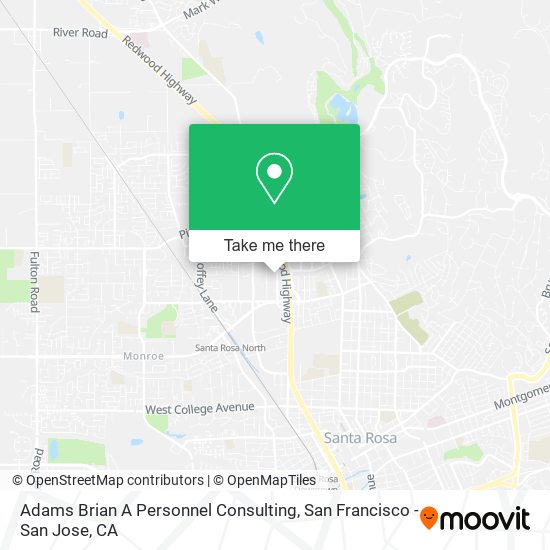 Adams Brian A Personnel Consulting map