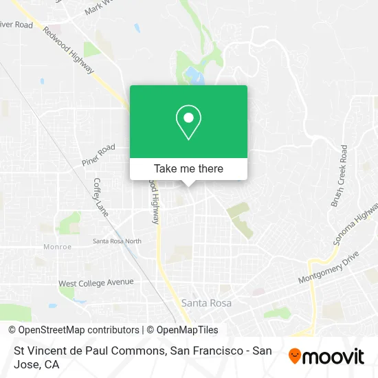 St Vincent de Paul Commons map