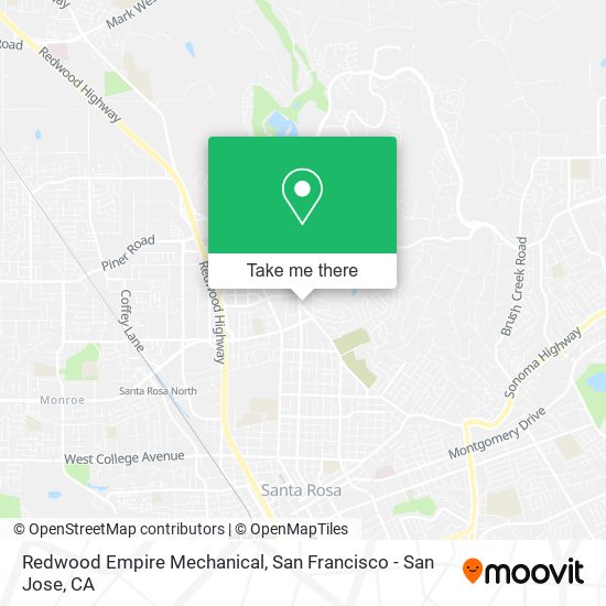 Redwood Empire Mechanical map