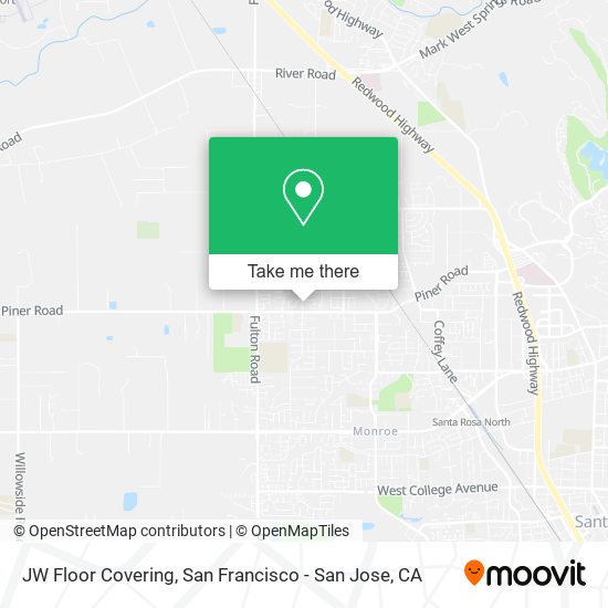 JW Floor Covering map