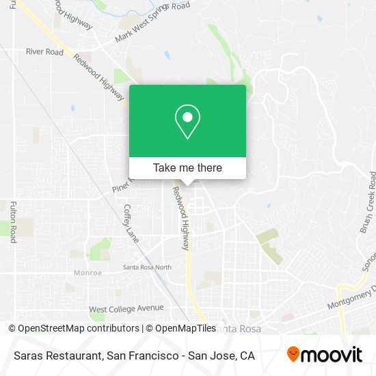 Mapa de Saras Restaurant