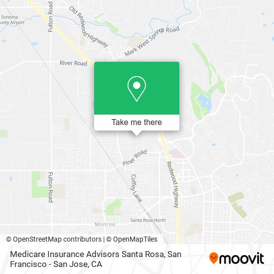 Mapa de Medicare Insurance Advisors Santa Rosa