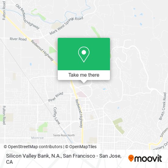 Silicon Valley Bank, N.A. map