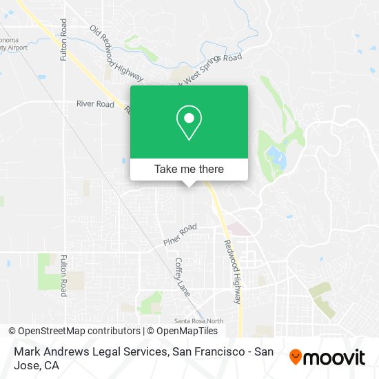 Mark Andrews Legal Services map