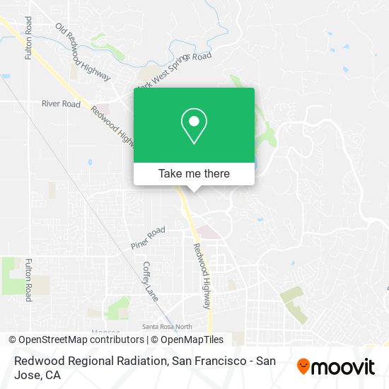 Redwood Regional Radiation map