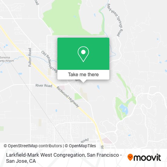 Mapa de Larkfield-Mark West Congregation