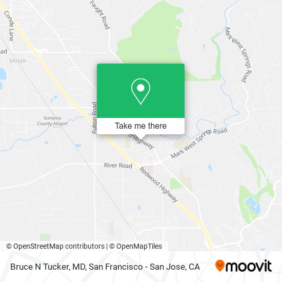 Bruce N Tucker, MD map
