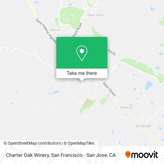 Mapa de Charter Oak Winery