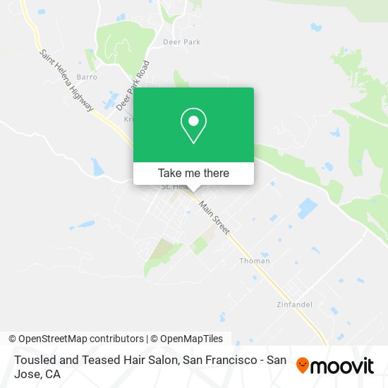 Tousled and Teased Hair Salon map
