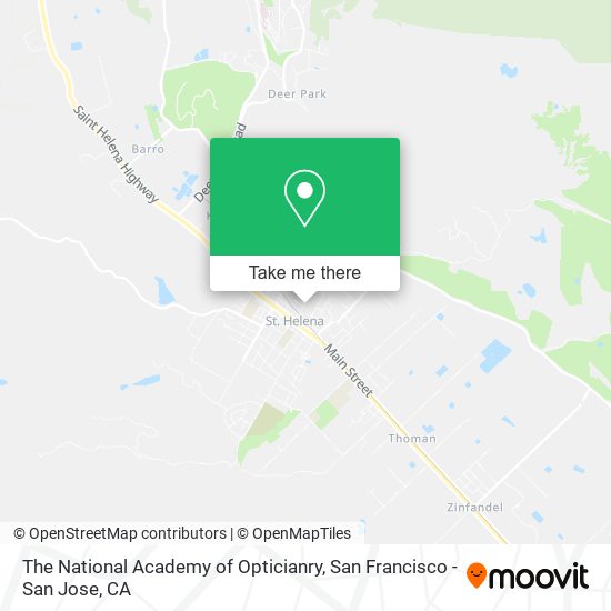 The National Academy of Opticianry map