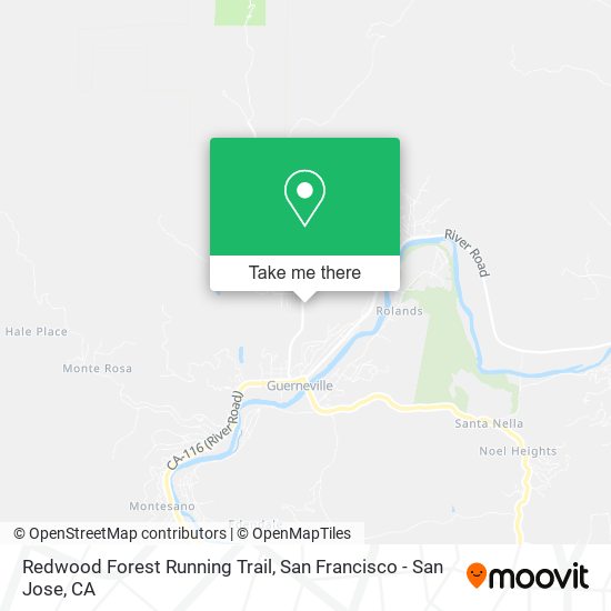 Mapa de Redwood Forest Running Trail