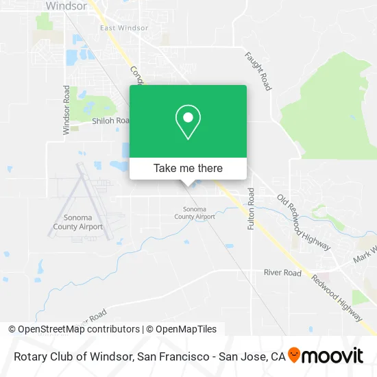 Rotary Club of Windsor map