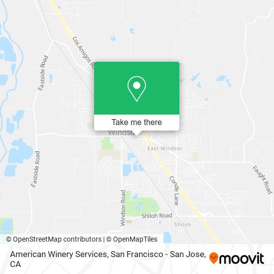 American Winery Services map