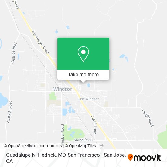 Mapa de Guadalupe N. Hedrick, MD