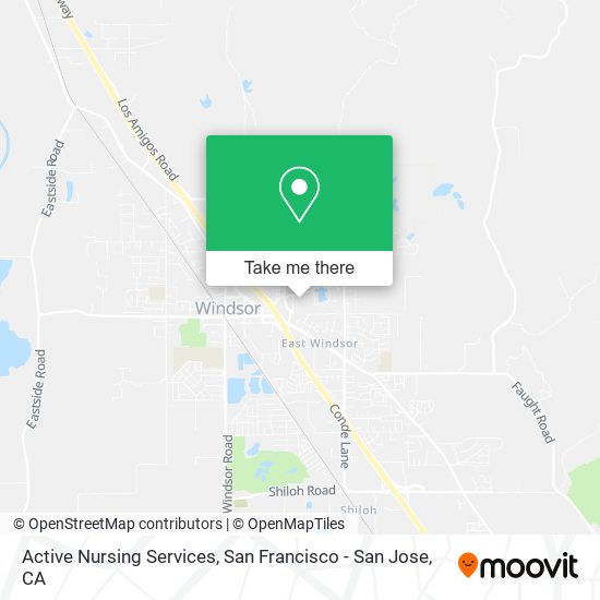 Active Nursing Services map