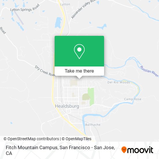 Fitch Mountain Campus map