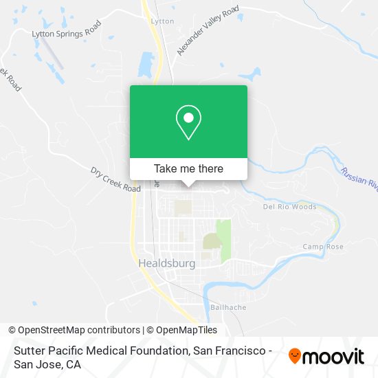 Mapa de Sutter Pacific Medical Foundation