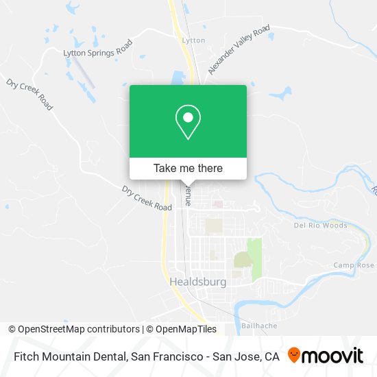 Fitch Mountain Dental map