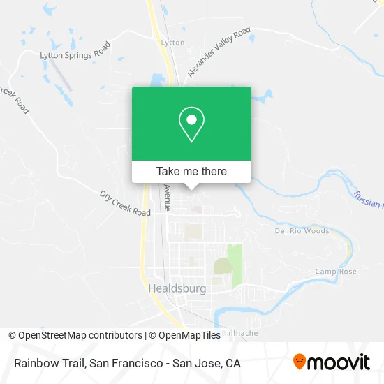 Rainbow Trail map