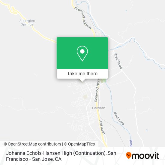 Johanna Echols-Hansen High (Continuation) map