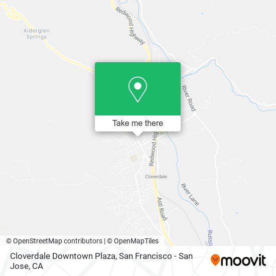 Mapa de Cloverdale Downtown Plaza
