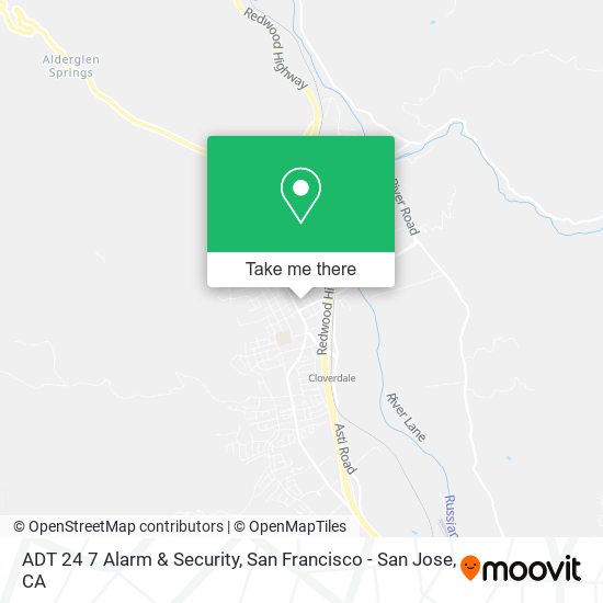 ADT 24 7 Alarm & Security map