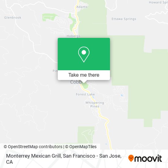 Monterrey Mexican Grill map
