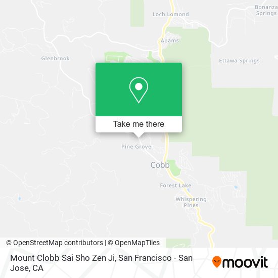 Mount Clobb Sai Sho Zen Ji map