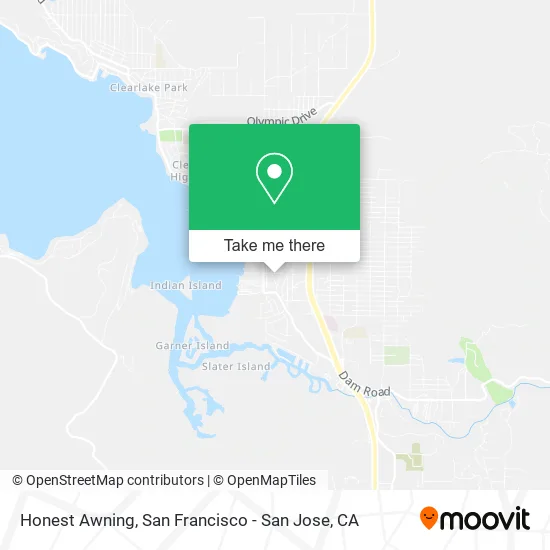 Mapa de Honest Awning