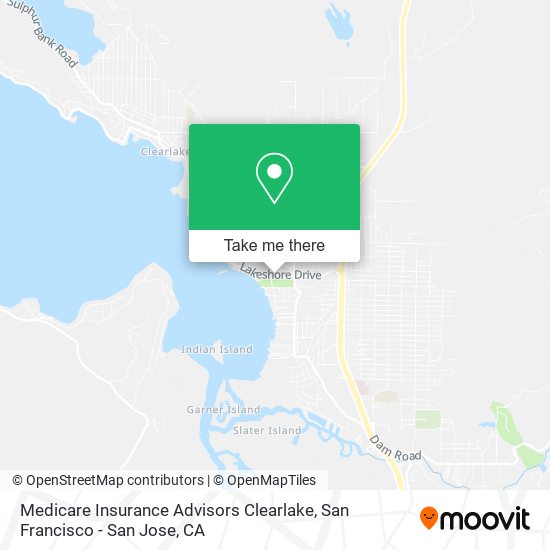 Medicare Insurance Advisors Clearlake map