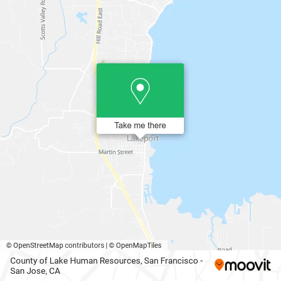 Mapa de County of Lake Human Resources