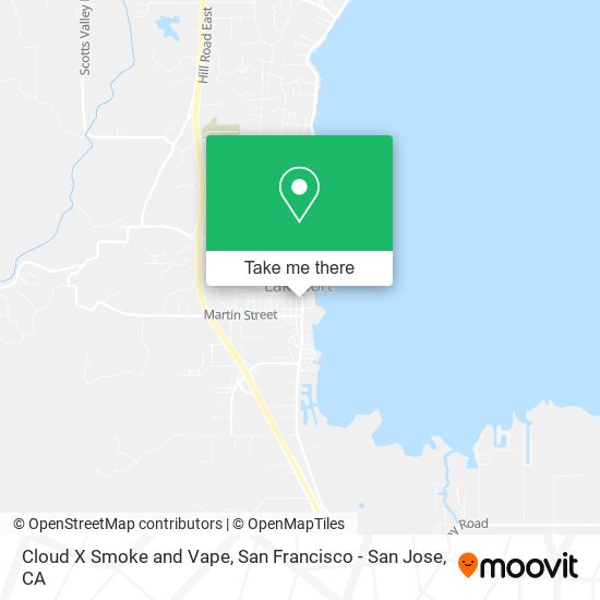 Mapa de Cloud X Smoke and Vape
