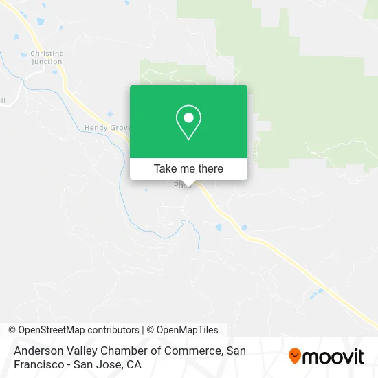 Anderson Valley Chamber of Commerce map