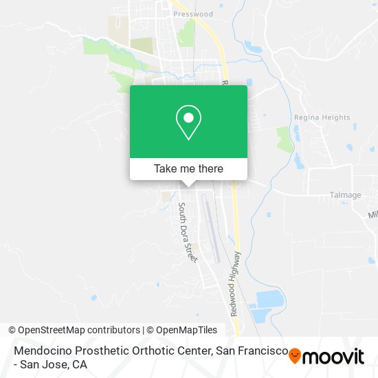 Mendocino Prosthetic Orthotic Center map