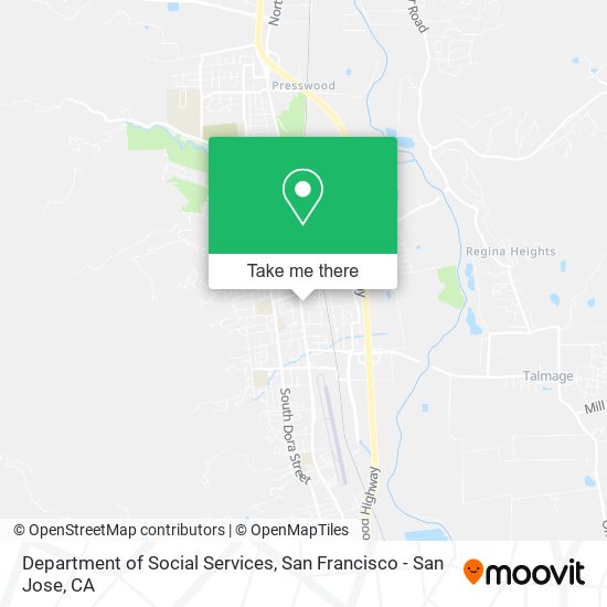 Department of Social Services map