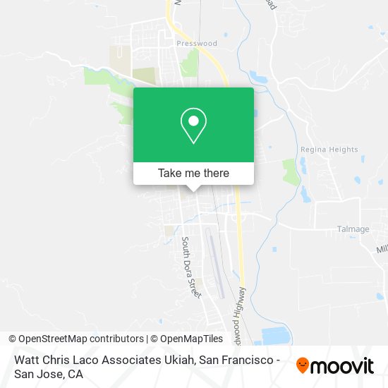 Mapa de Watt Chris Laco Associates Ukiah