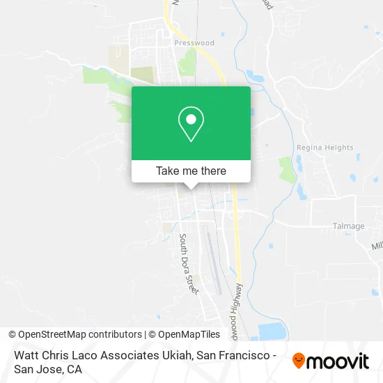 Mapa de Watt Chris Laco Associates Ukiah