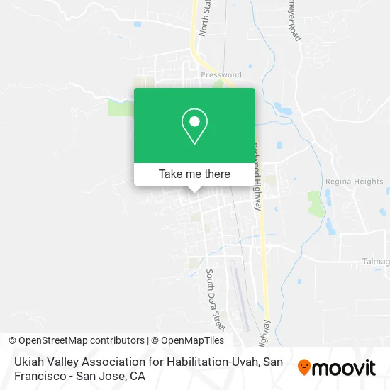 Ukiah Valley Association for Habilitation-Uvah map