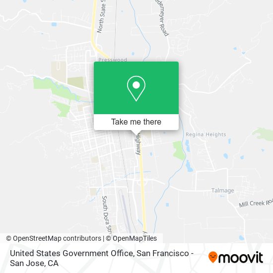 United States Government Office map