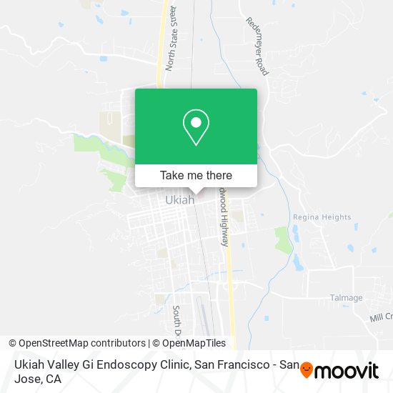 Ukiah Valley Gi Endoscopy Clinic map