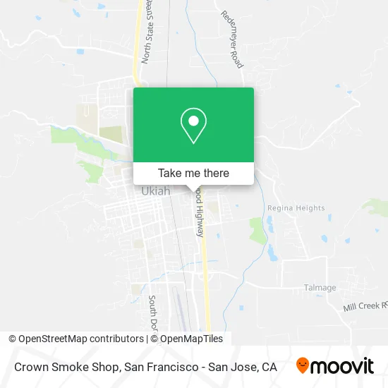 Mapa de Crown Smoke Shop
