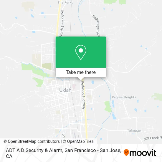 ADT A D Security & Alarm map