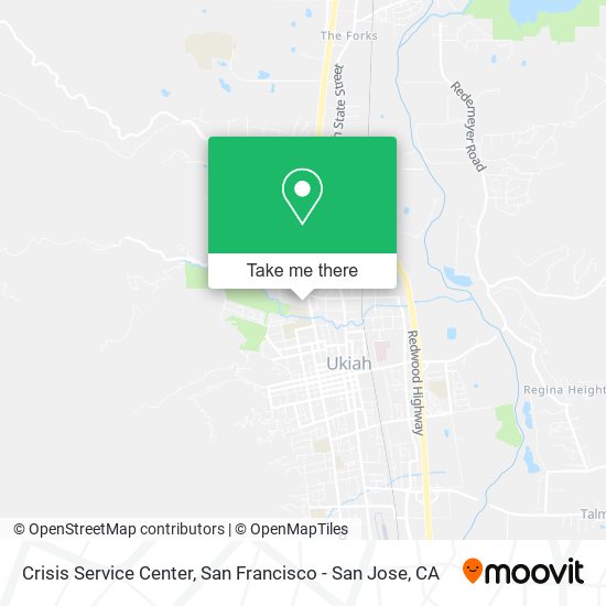 Mapa de Crisis Service Center