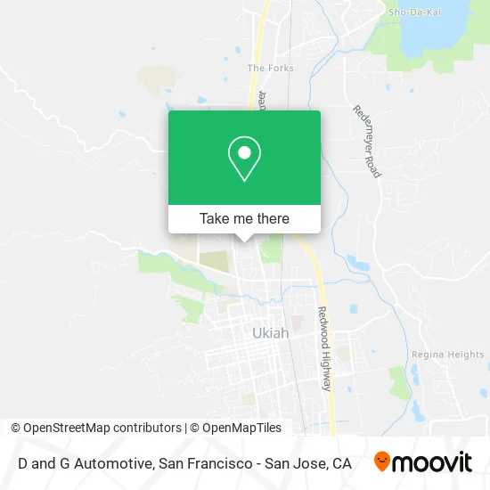D and G Automotive map