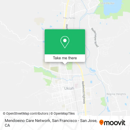 Mendoeino Care Network map
