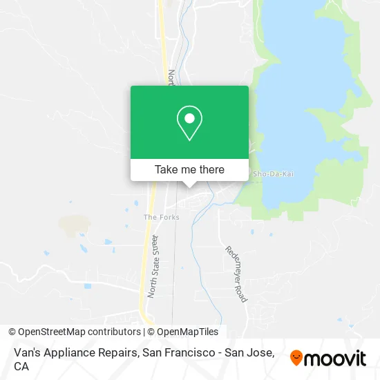 Mapa de Van's Appliance Repairs