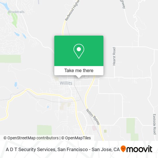 A D T Security Services map