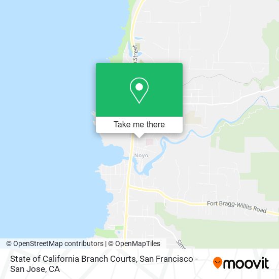 State of California Branch Courts map