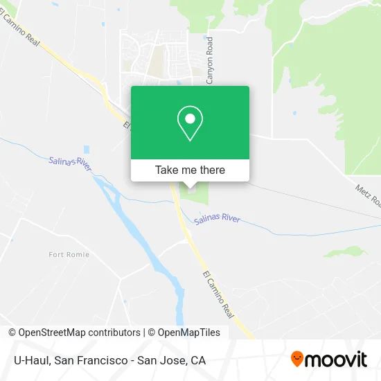 U-Haul map